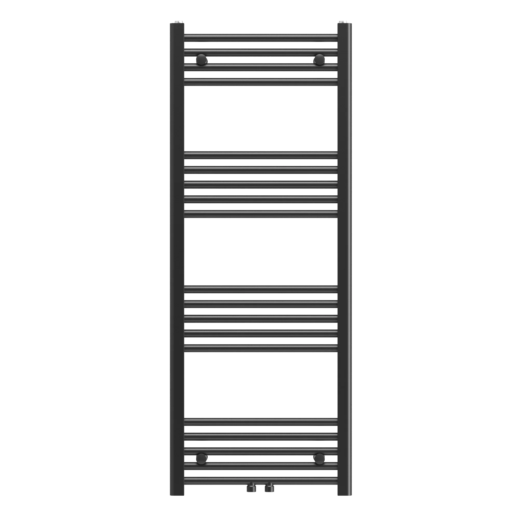 Grzejnik łazienkowy drabinkowy czarny 130x50 cm RAVEN