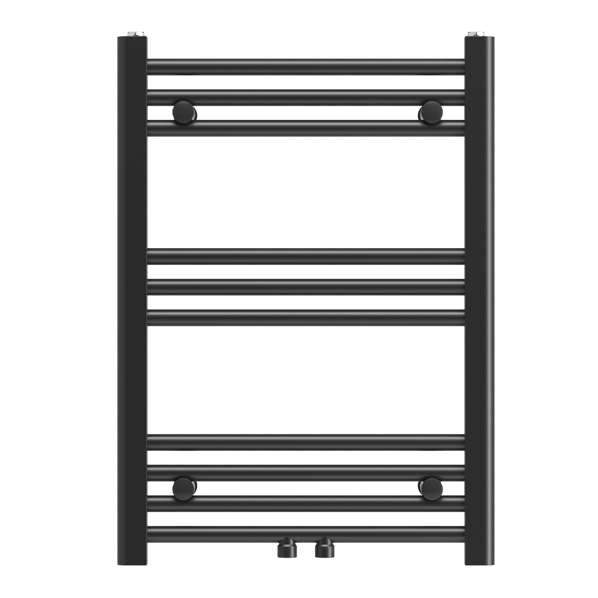 Grzejnik łazienkowy drabinkowy Raven czarny 70x50 cm