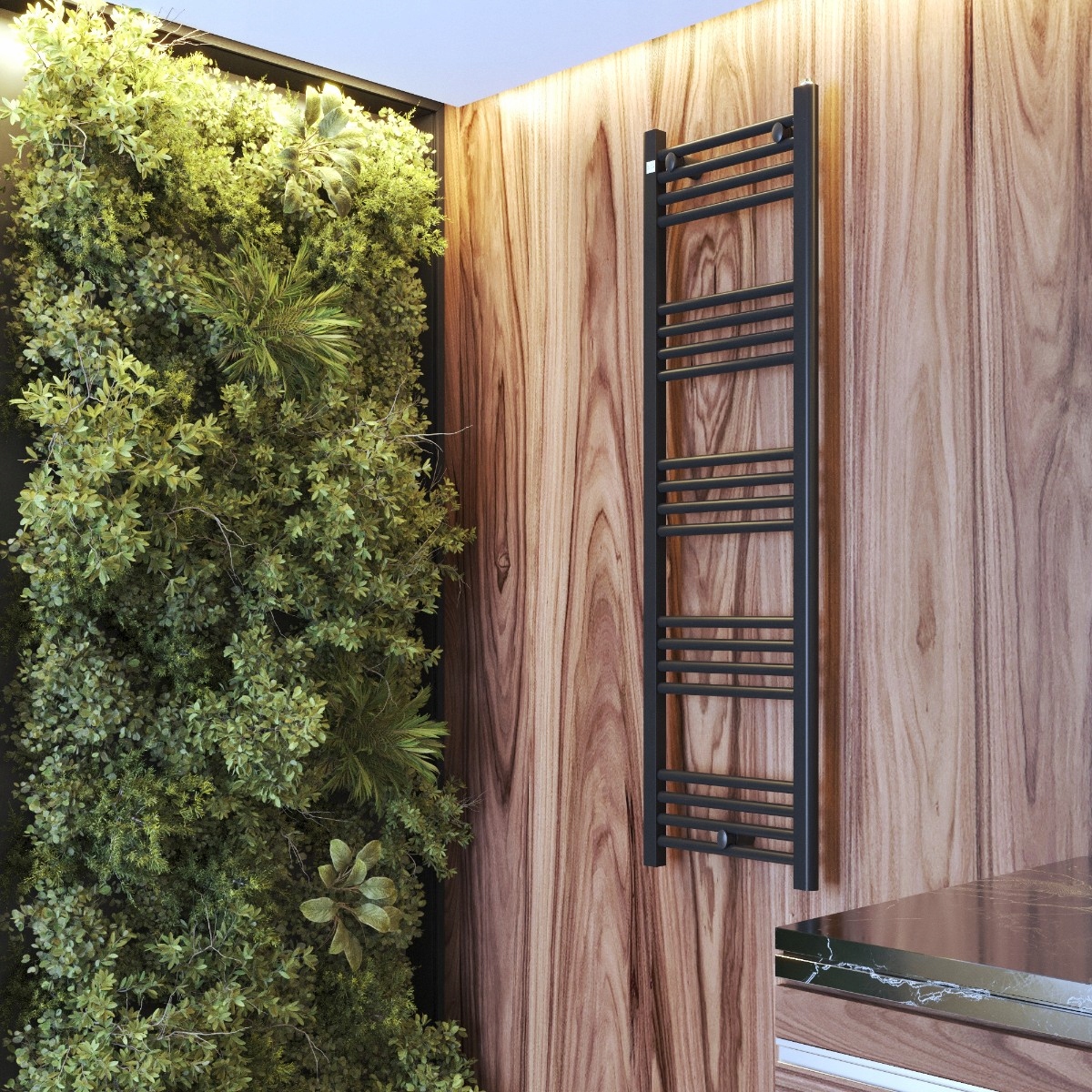 001-GRZEJNIK-LAZIENKOWY-40-140-cm-CZARNY-KALORYFER-DRABINKOWY-NOWOCZESNY-PUERTO-Kod-producenta-PUERTO19804