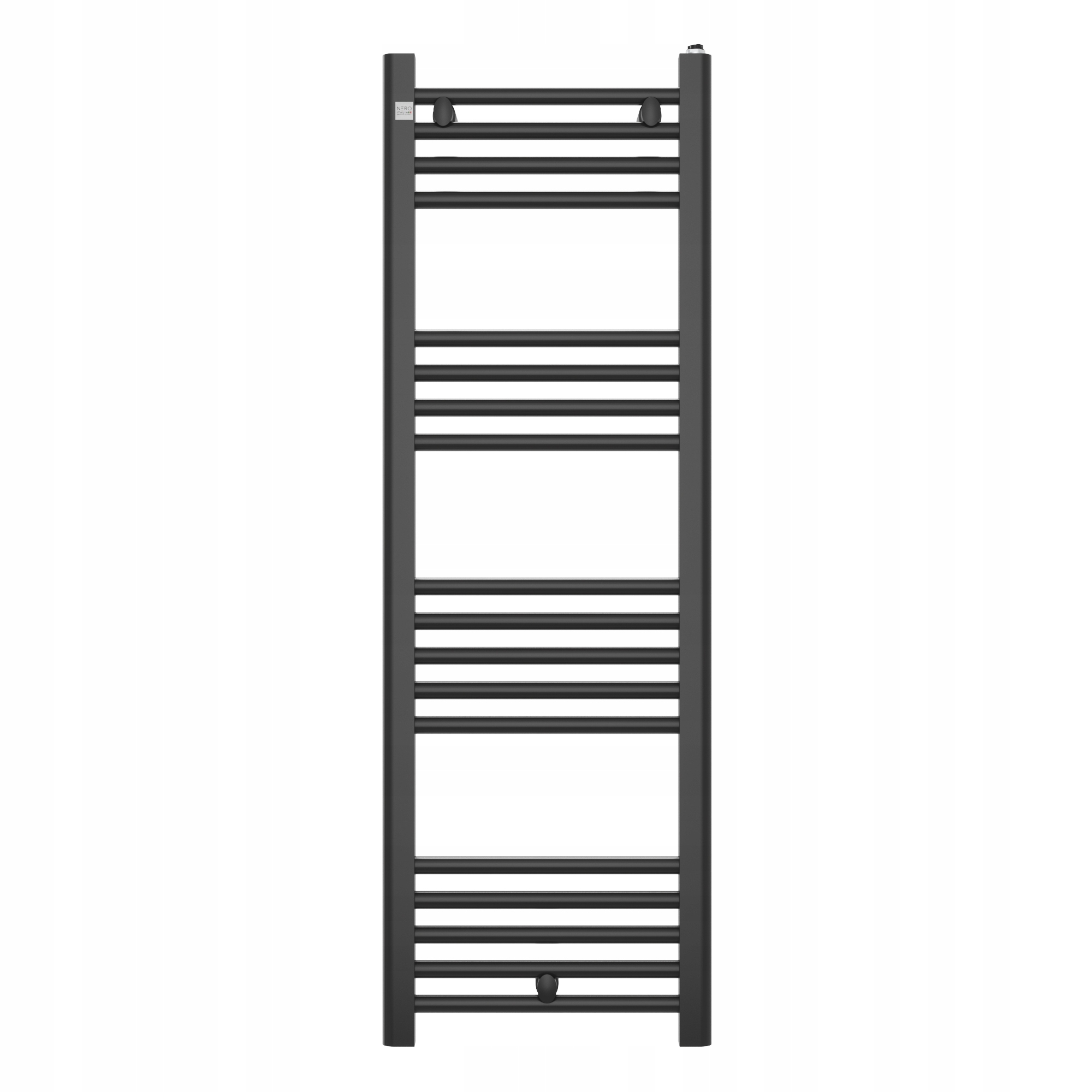 Grzejnik łazienkowy drabinkowy czarny 120x40 cm Puerto nowoczesny