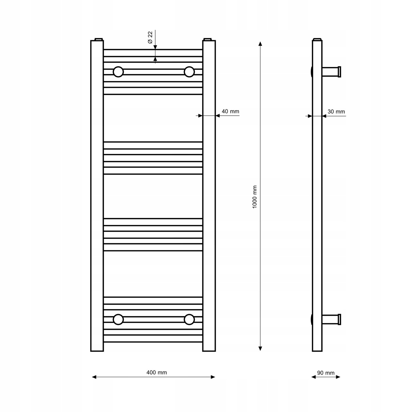 002-GRZEJNIK-LAZIENKOWY-BIALY-DRABINKOWY-40x100-cm-KALORYFER-NOWOCZESNY-BRENO-Kod-producenta-BRENO23047