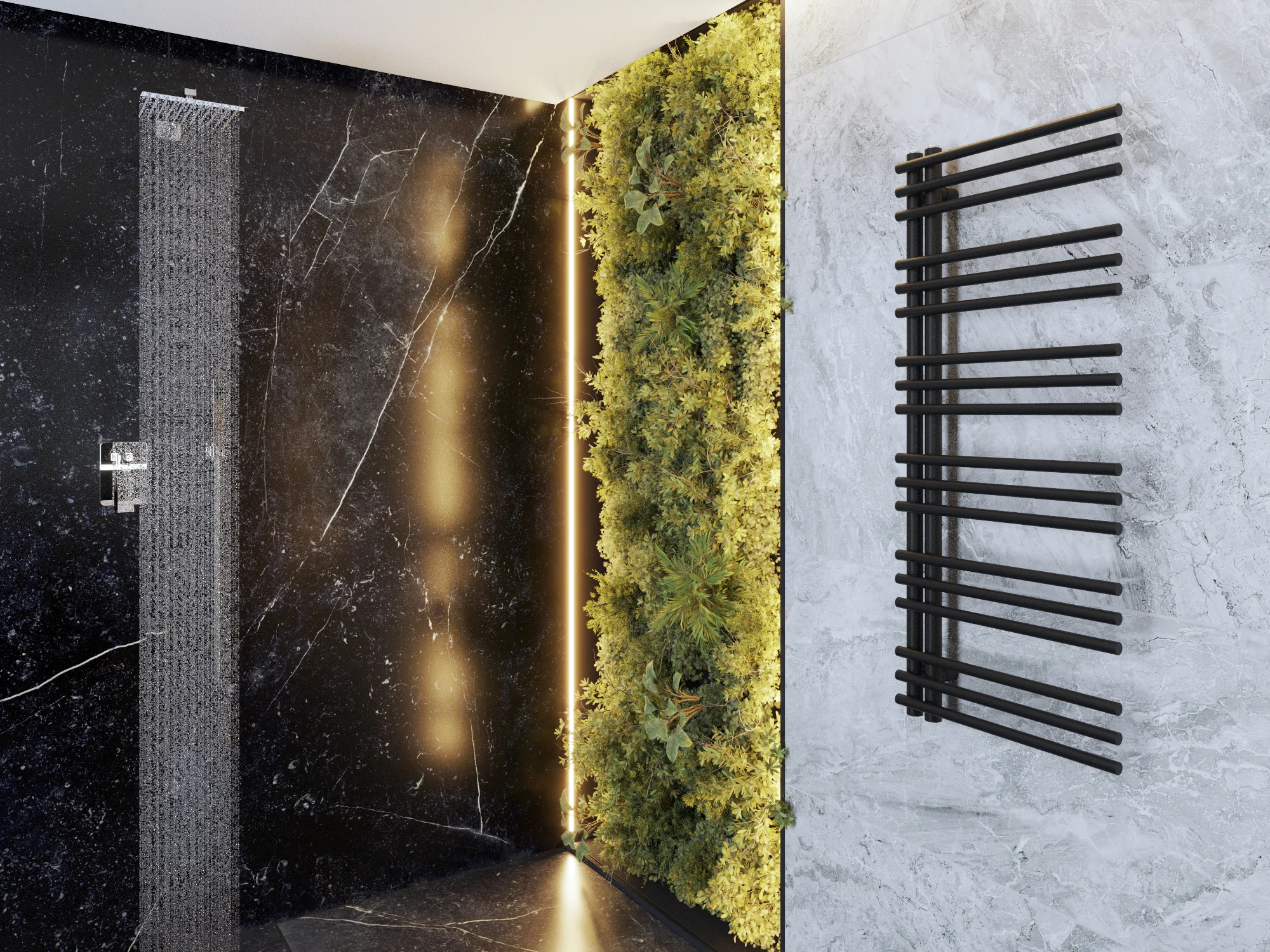 002-Grzejnik-drabinkowy-AQUATIC-120x50-czarny_aranzacja-u2