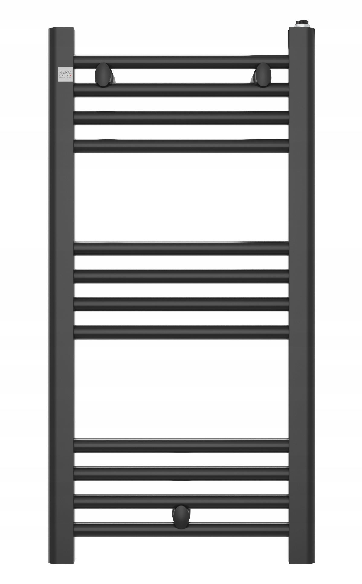 Grzejnik łazienkowy drabinkowy PUERTO 80x40 cm czarny nowoczesny