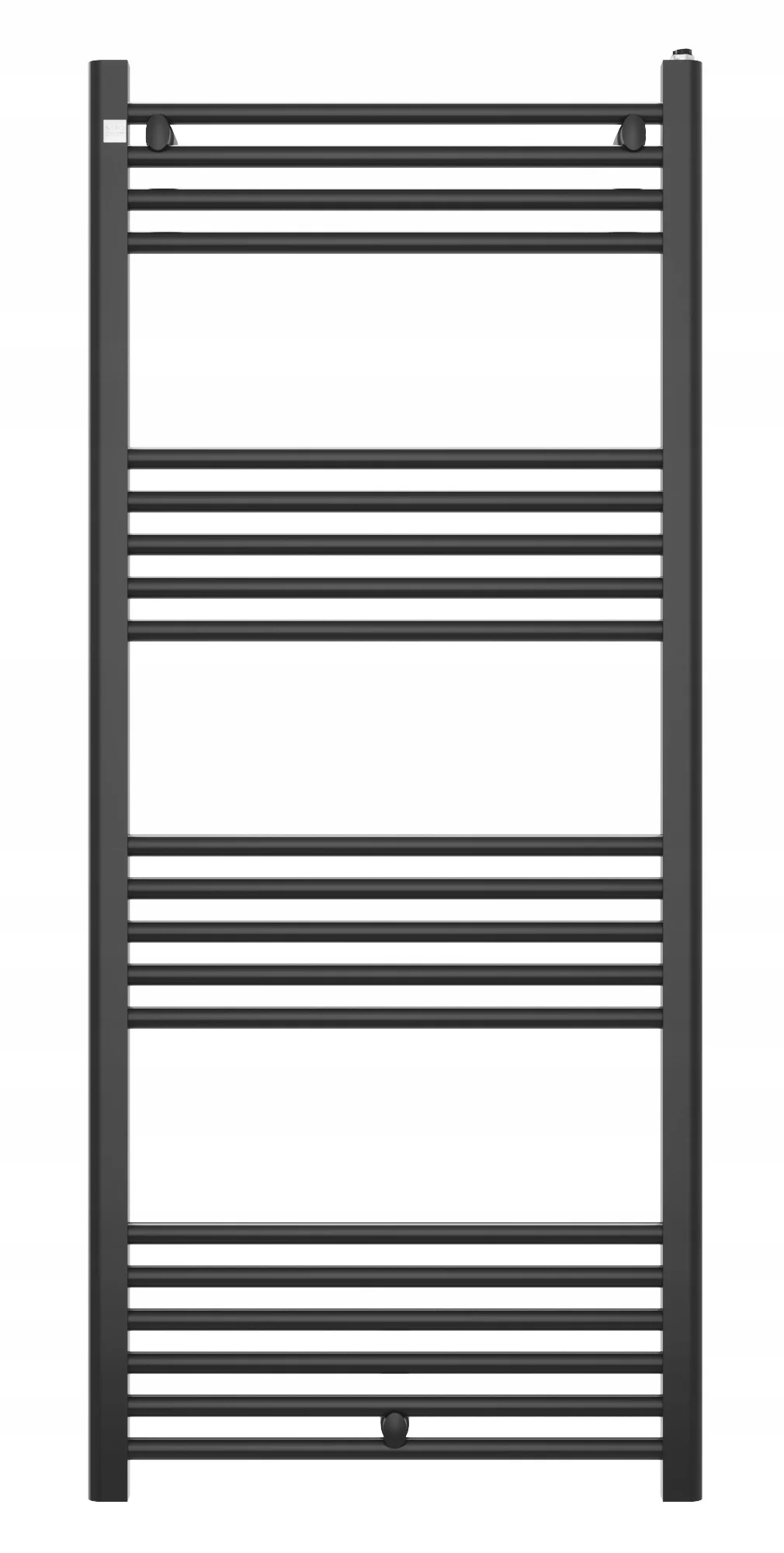 Grzejnik łazienkowy Puerto 60x140 cm czarny drabinkowy nowoczesny