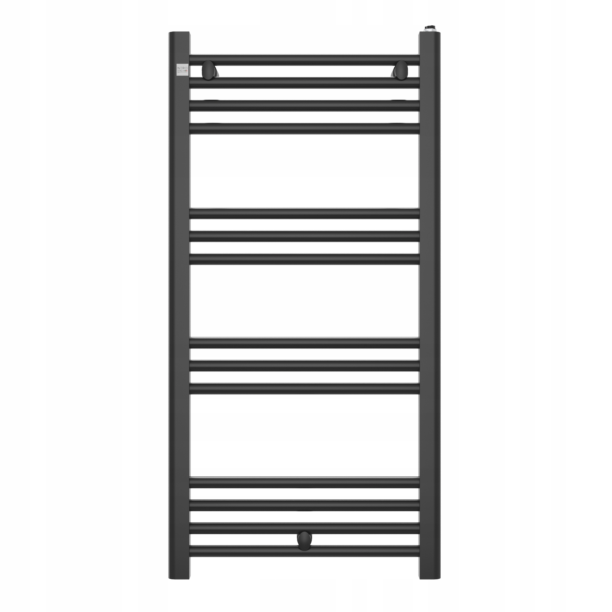 Grzejnik łazienkowy drabinkowy czarny 100x50 cm PUERTO nowoczesny
