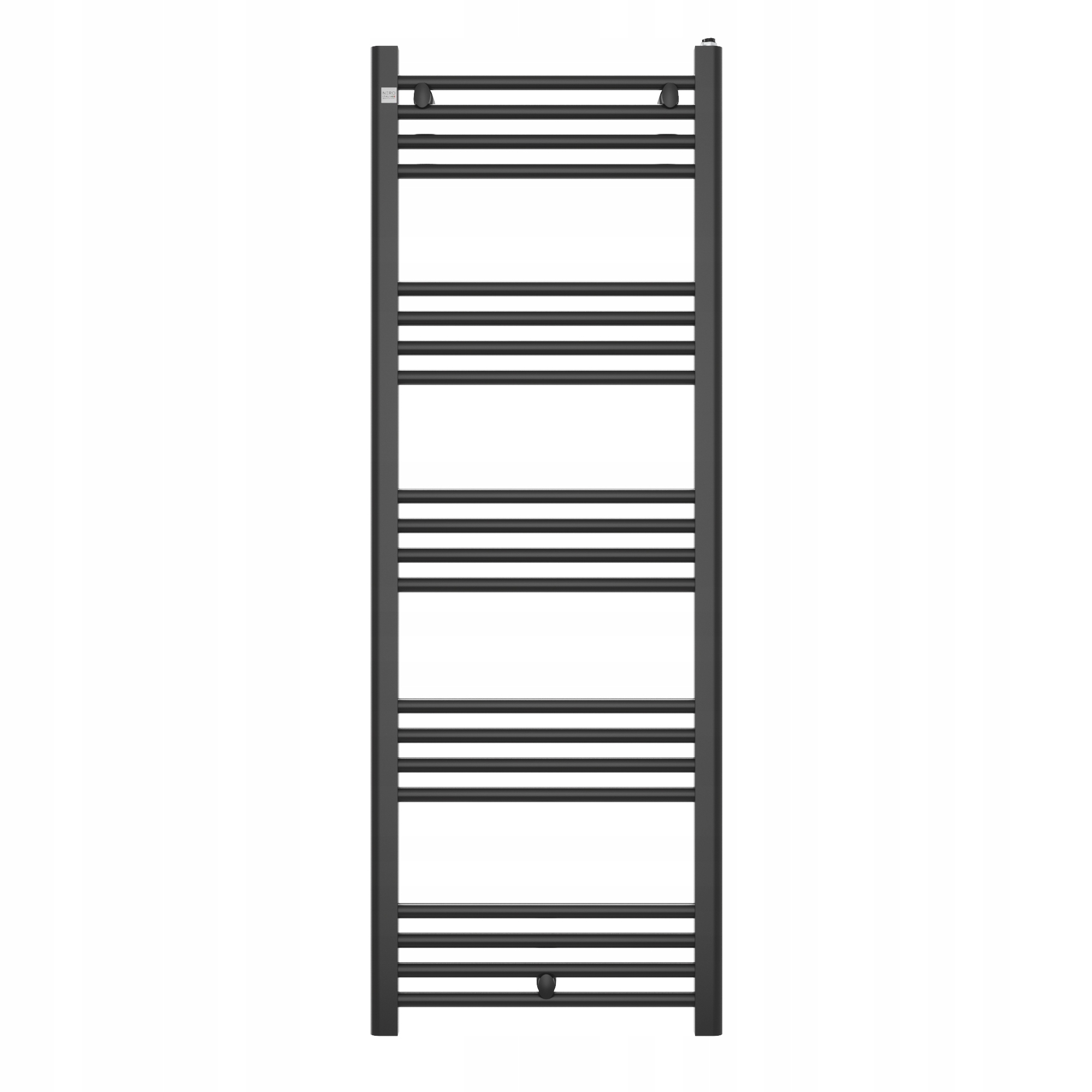 Grzejnik łazienkowy drabinkowy 140x50 cm czarny Puerto nowoczesny