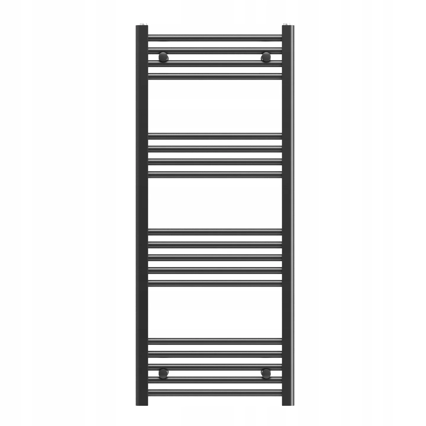 Grzejnik łazienkowy czarny drabinkowy 50x120 cm montaż 180° BRENO