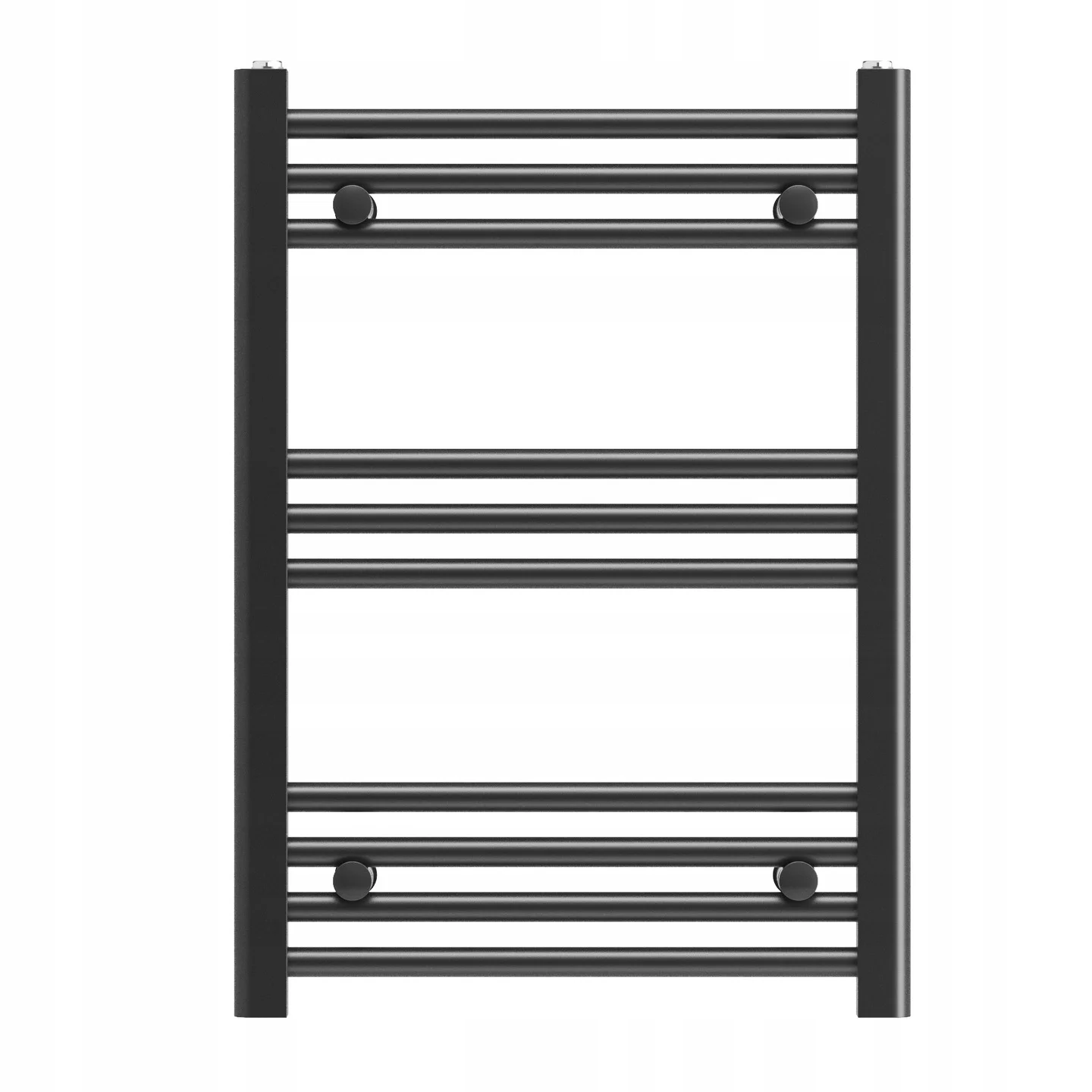 Czarny Grzejnik Łazienkowy Drabinkowy 50x70 cm BRENO Montaż 180°