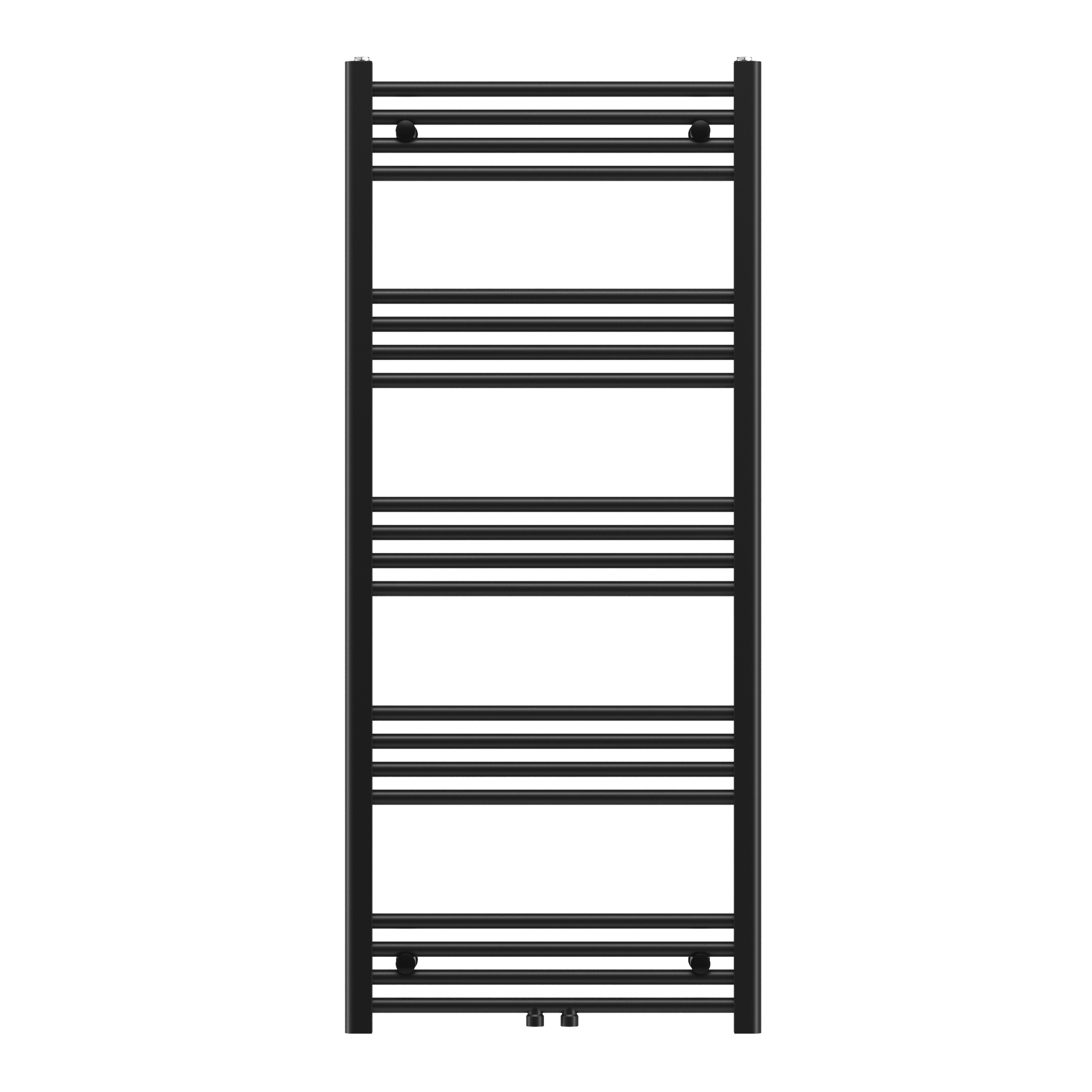 Grzejnik łazienkowy drabinkowy czarny 140x60 cm RAVEN
