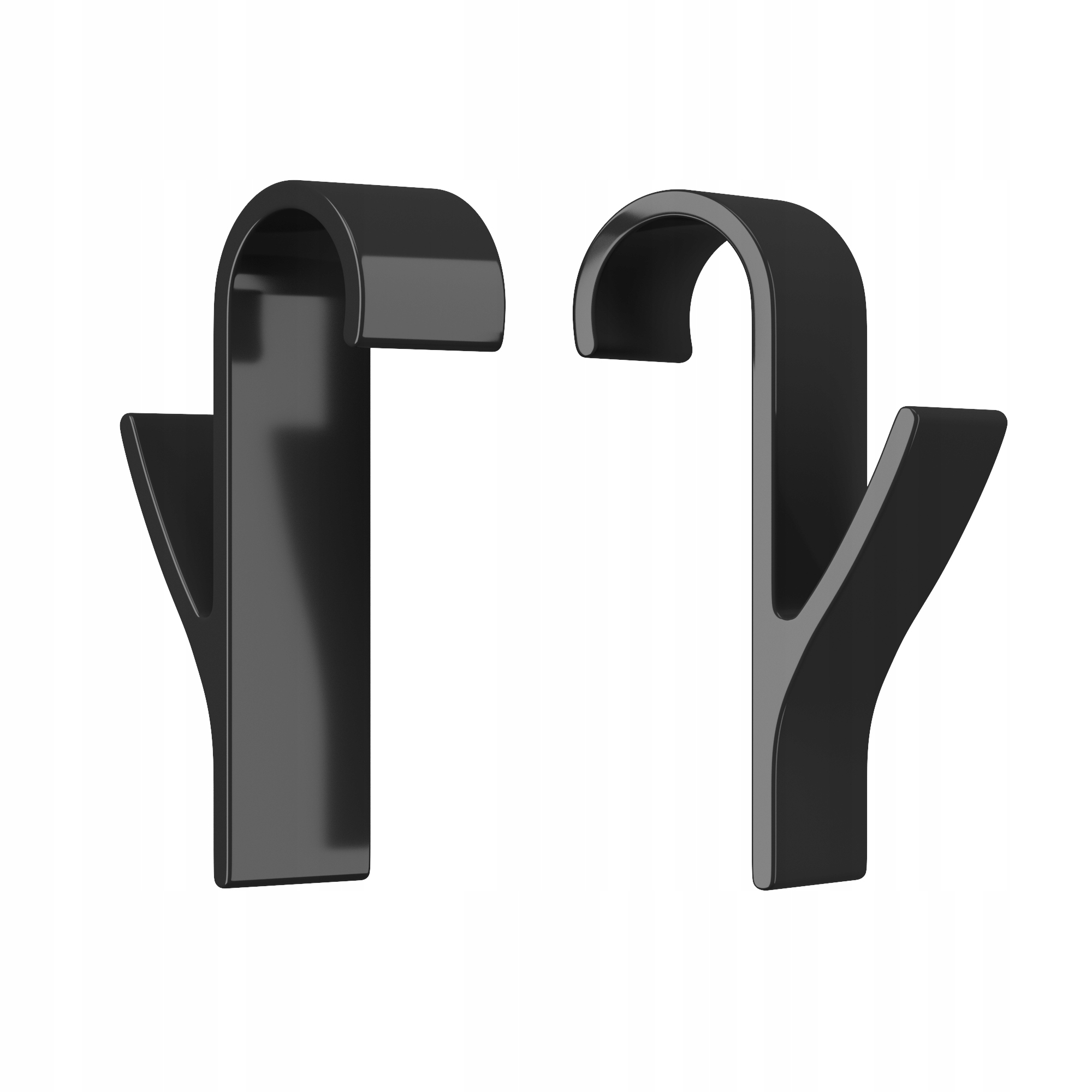 Bezinwazyjny haczyk wieszak czarny na grzejnik łazienkowy na ręcznik