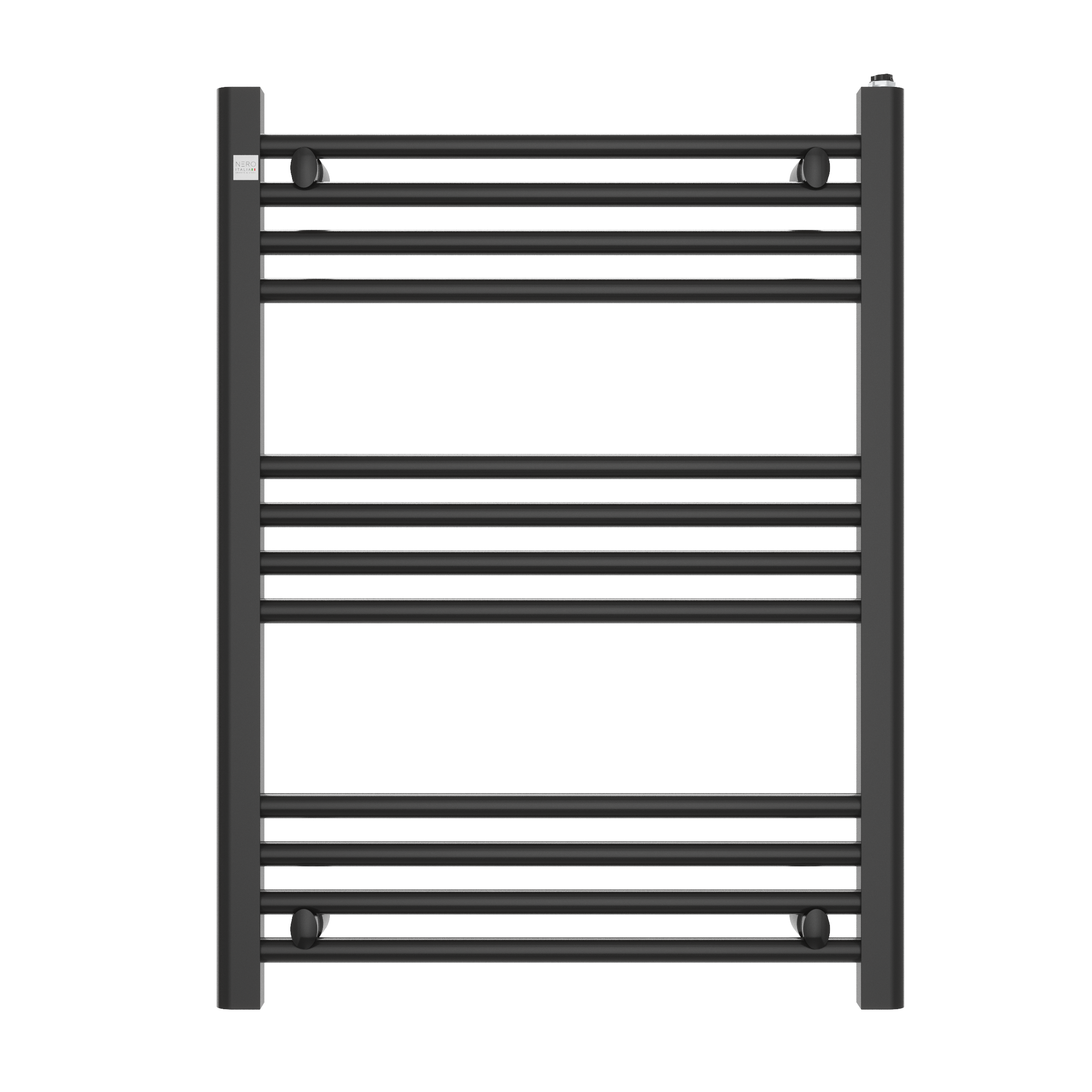 Grzejnik łazienkowy drabinkowy czarny 80x60 cm nowoczesny Puerto