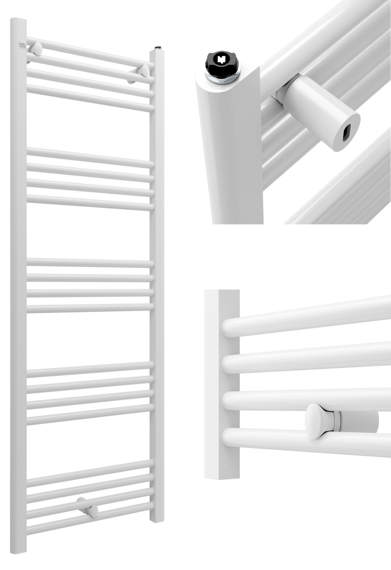 GRZEJNIK ŁAZIENKOWY 50/140 cm BIAŁY KALORYFER DRABINKOWY NOWOCZESNY PUERTO