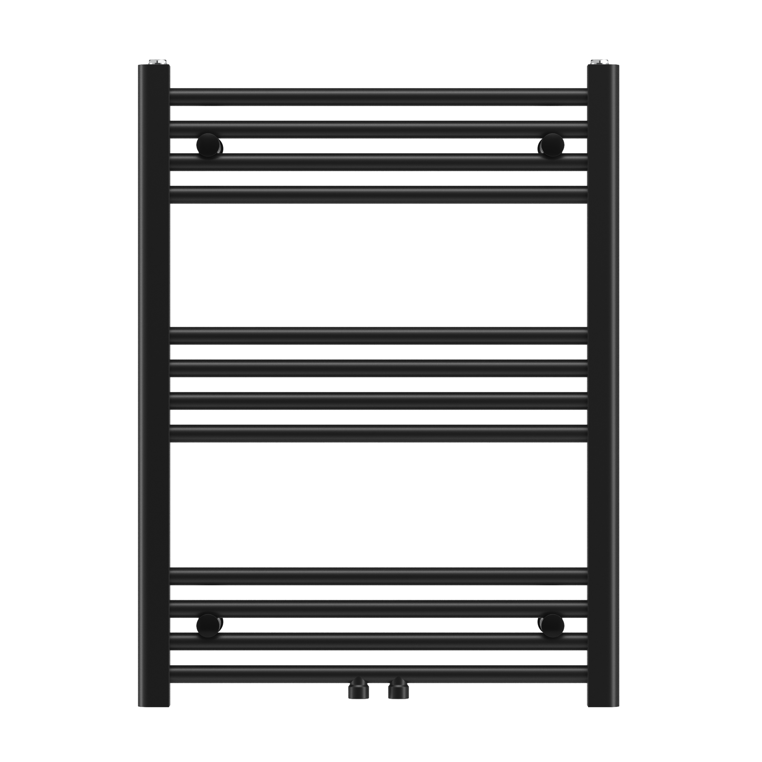 Grzejnik łazienkowy drabinkowy czarny 80x60 cm RAVEN