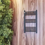 GRZEJNIK ŁAZIENKOWY 40/70 cm CZARNY KALORYFER DRABINKOWY NOWOCZESNY PUERTO