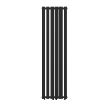 Grzejnik pionowy ozdobny 1600x450 CZARNY kaloryfer FERO