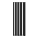 Grzejnik pionowy ozdobny 1600x600 CZARNY kaloryfer FERO